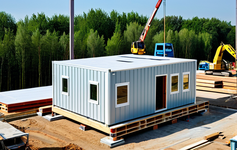 현대건축물 해외 건축 트렌드 - Smart Building Exterior at Dusk**

"Exterior view of a sleek, modern smart building at dusk, with in...