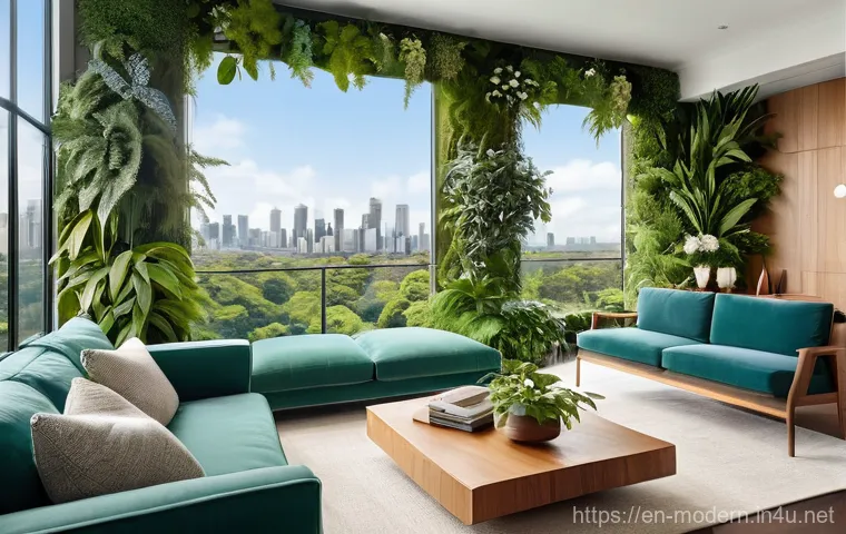 현대건축물 공간 활용 최적화 - A bright, modern studio apartment in a bustling urban environment, meticulously designed for multifu...